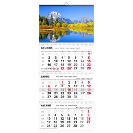 Sieninis kalendorius TRIO trijų dalių - 00108
