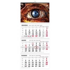 Sieninis kalendorius TRIO trijų dalių - 00112