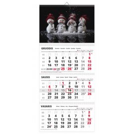 Sieninis kalendorius TRIO trijų dalių - 00113