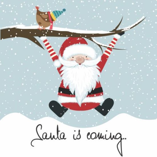 Atvirukai Kalėdų senelis ateina, 6 vnt