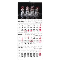 Sieninis kalendorius TRIO trijų dalių - 00113