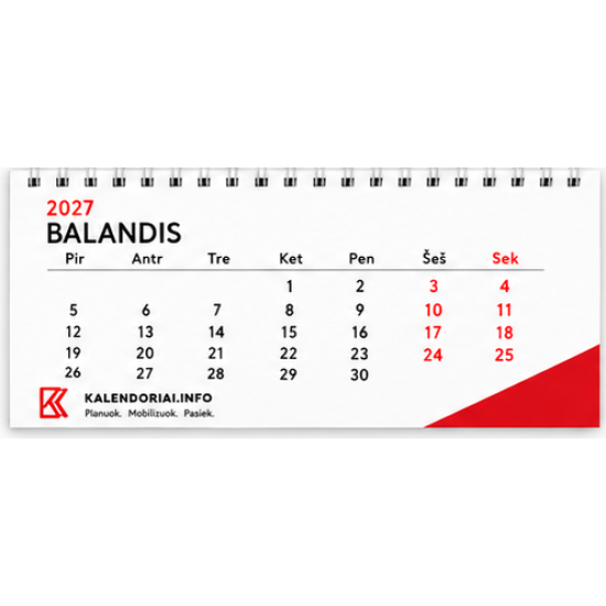 Stalinis kalendorius Namukas 6