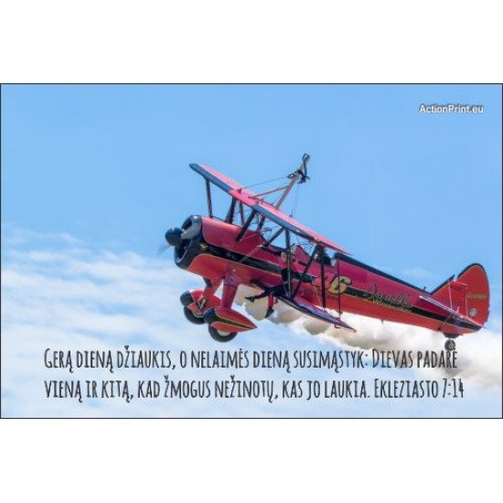 Magnetukas Biblijos eilutė - Ekleziasto 7:14