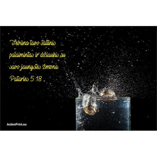 Magnetukas Biblijos eilutė - Patarlių 5:18