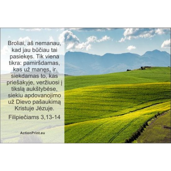 Magnetukas Biblijos eilutė - Filipiečiams 3,13-14