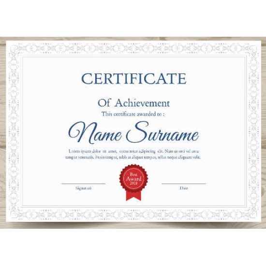 Sertifikatas-diplomas, 20 vnt, Nr. 000023