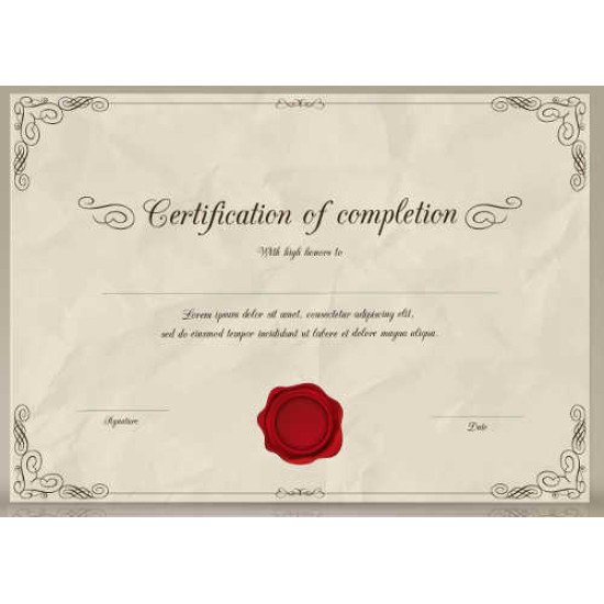 Sertifikatas-diplomas, 20 vnt, Nr. 000026
