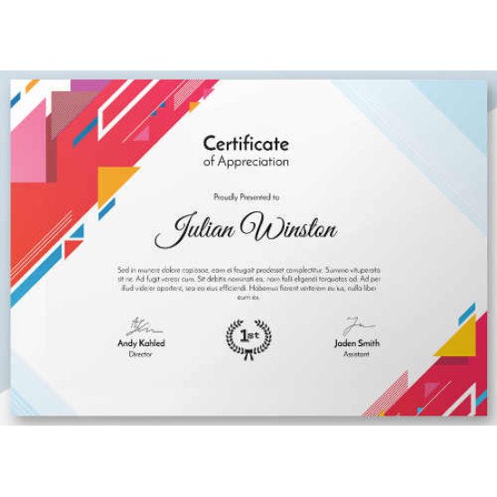 Sertifikatas-diplomas, 20 vnt, Nr. 000031