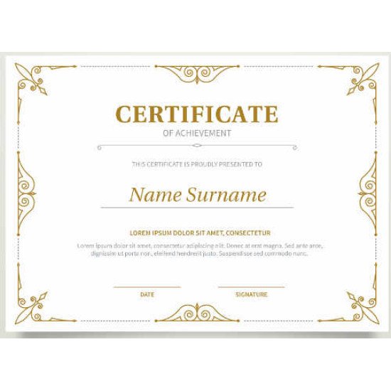 Sertifikatas-diplomas, 20 vnt, Nr. 000036