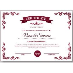 Sertifikatas-diplomas, 20 vnt, Nr. 000038