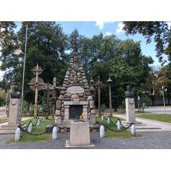 Drobė horizontali Vienybės aikštė, Kaunas, Lietuva