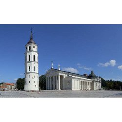 Drobė horizontali Vilniaus katedra, Vilnius, Lietuva