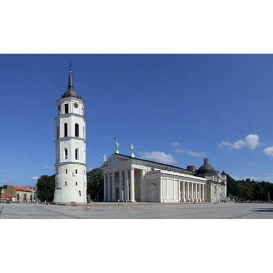 Drobė horizontali Vilniaus katedra, Vilnius, Lietuva