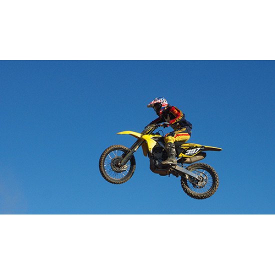 Fototapetai Motociklininkas danguje