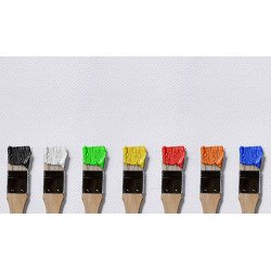 Fototapetai Teptukai su spalvotais dažais