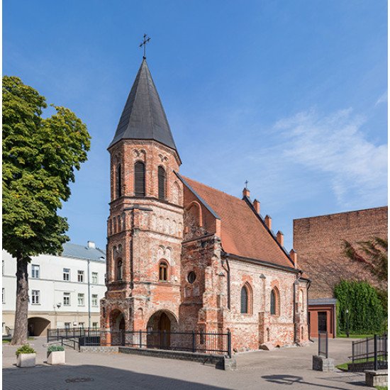 Drobė kvadratinė Šv. Gertrūdos bažnyčia, Kaunas, Lietuva