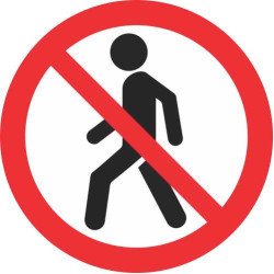 Lipdukas Draudžiama eiti