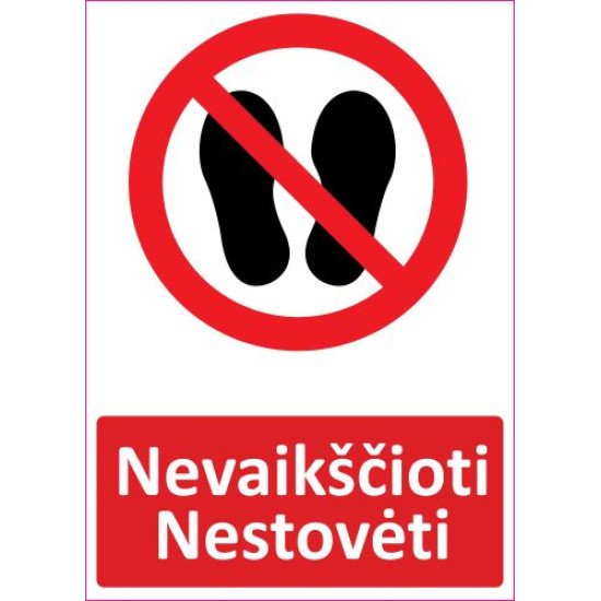 Lipdukas Nevaikščioti, nestovėti Lipdukas Nevaikščioti, nestovėti