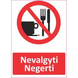 Lipdukas Nevalgyti, negerti