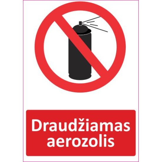 Lipdukas Draudžiamas aerozolis