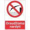 Lipdukas Draudžiama nardyti