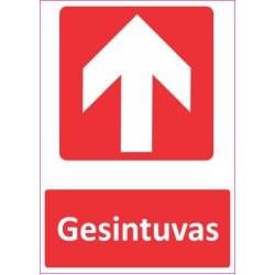 Lipdukas Rodyklė Gesintuvas