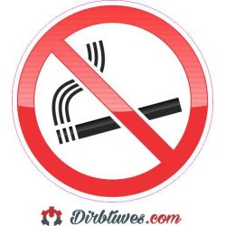 Lipdukas DRAUDŽIAMA RŪKYTI, nerūkyti 3