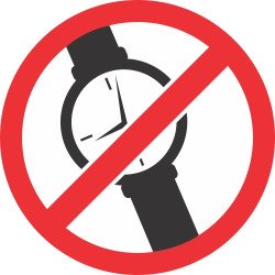 Lipdukas Draudžiami laikrodžiai