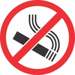 Lipdukas DRAUDŽIAMA RŪKYTI