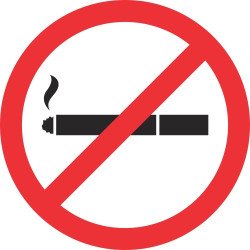 Lipdukas DRAUDŽIAMA RŪKYTI