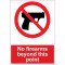 Lipdukas No firearms beyond this point