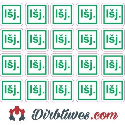 Lipdukas Įšjungta, 10 mm, 20 vnt