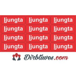 Lipdukas Įjungta 10x30 mm, 16 vnt