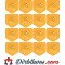 Etiketė-lipdukai medui Honey Natural 100%, 16 vnt