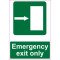 Lipdukas Emergency exit only