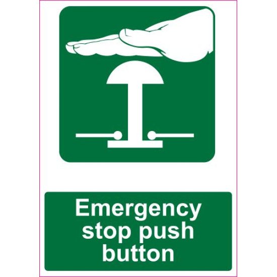 Lipdukas Emergency stop push button