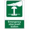 Lipdukas Emergency stop push button