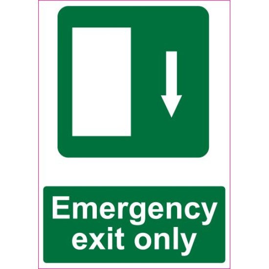 Lipdukas Emergency exit only