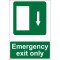 Lipdukas Emergency exit only