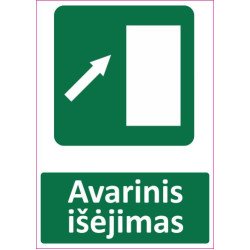 Lipdukas Tik avarinis išėjimas