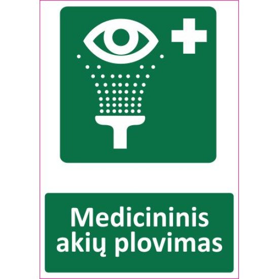 Lipdukas Medicininis akių plovimas