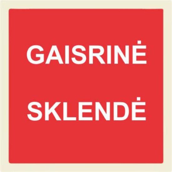 Lipdukas Gaisrinė sklendė Lipdukas Gaisrinė sklendė