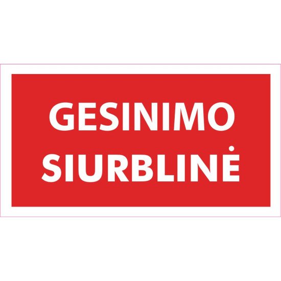 Lipdukas Gesinimo siurblinė
