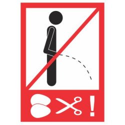 Lipdukas Neatlikti gamtinių reikalų (nesišlapinti)