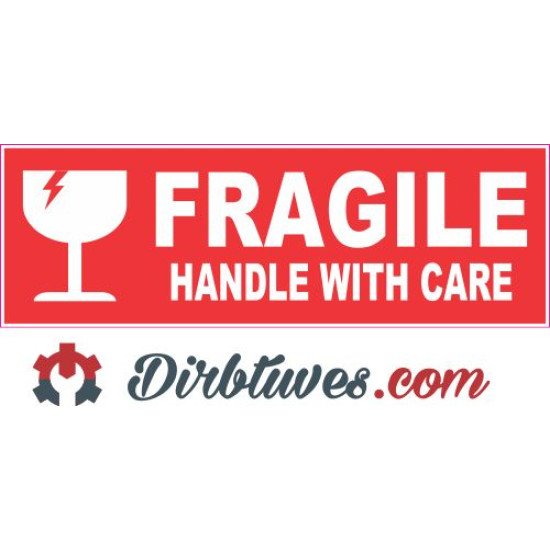 Lipdukai Pakuotės Atsargiai, dūžta, Fragile, Handle with care, 10 vnt