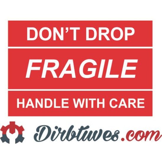 Lipdukai Pakuotės Atsargiai, dūžta, Fragile, Handle with care, 10 vnt, 100x150 mm