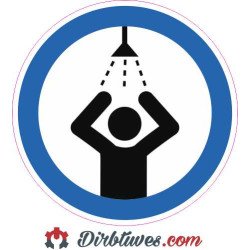 Informacinis lipdukas Nusiprausti prieš einant į baseiną 2