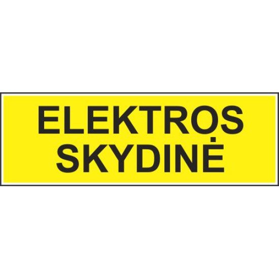 Lipdukas Elektros skydinė