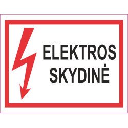 Lipdukas Elektros skydinė