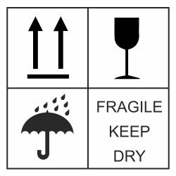 Lipdukas Fragile Keep Dry